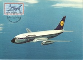 Finland - Passenger jet plane Boeing 737 lufthansa maxi card