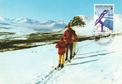 Finland - Skiing maxi card