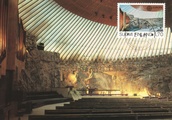 Finland - Temppeliaukio church maxi card