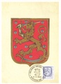Finland - Coat of arms Finland (0,90mk) Maxi card