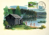 Finland 1977 - Chimneyless Log Sauna (2,00 mk) Maxi card