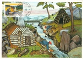 Finland - Gold panning, cottage Maxicard
