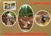 Finland - Gold panning in Lappland Maxicard