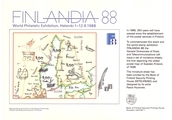 Suomi 1988 - Finlandia 88, Sovenir card N:o 1 kartat (21 x 15 cm) Suomi 1988 - Finlandia 88, Sovenir card N:o 1 kartat (21 x 15 cm)