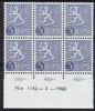 Suomi 1954 - Numerokuusilo 1142-3-1960 Leijonamalli m54 5mk violetti