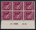 Suomi 1940 - Numerokuusilo 403-6-1940 Leijonamalli m30 2,75mk lila