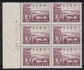 Finland 1930 - N:o block of six 662-6-1945 Lake Saimaa - Definitive stamps m30 10 mk