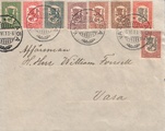 Suomi 1918 - Vaasan malli sarja kuorella Vaasa 16.VI.18 Suomi 1918 - Vaasan malli sarja kuorella Vaasa 16.VI.18
