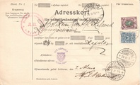 - Pakettikortti Nurmijärvi - Kuopio - Kangasniemi 1916 - Pakettikortti Nurmijärvi - Kuopio - Kangasniemi 1916