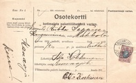 - Pakettikortti Suonnejoki - Kangasniemi 1912 - Pakettikortti Suonnejoki - Kangasniemi 1912