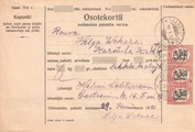 - Pakettikortti Helsinki - Karstula 1921 - Pakettikortti Helsinki - Karstula 1921