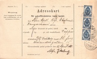 - Pakettikortti Helsinki - Kangasniemi 1910 - Pakettikortti Helsinki - Kangasniemi 1910