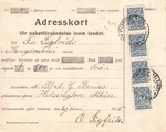 - Pakettikortti Helsinki - Kangasniemi 1915 - Pakettikortti Helsinki - Kangasniemi 1915