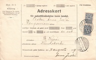 - Pakettikortti Huutokoski - Kangasniemi 1917 - Pakettikortti Huutokoski - Kangasniemi 1917