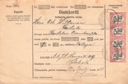 - Pakettikortti Kokkola - Karstula 1921 - Pakettikortti Kokkola - Karstula 1921