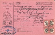 - Postietuanti kortti Helsinki - Imatra 1920 - Postietuanti kortti Helsinki - Imatra 1920