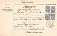 - Pakettikortti Rautu - Kangasniemi 1912 - Pakettikortti Rautu - Kangasniemi 1912