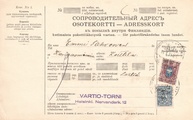 - Pakettikortti Helsinki - Kangasniemi 1917 - Pakettikortti Helsinki - Kangasniemi 1917