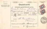 - Pakettikortti Kaavi - Kangasniemi 1913 - Pakettikortti Kaavi - Kangasniemi 1913
