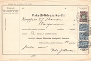 - Pakettikortti Porvoo - Kangasniemi 1911 - Pakettikortti Porvoo - Kangasniemi 1911