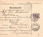 - Pakettikortti Porvoo - Kangasniemi 1917 - Pakettikortti Porvoo - Kangasniemi 1917
