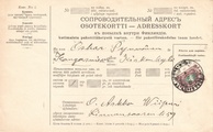 - Pakettikortti Wiipuri - Kangasniemi 1917 - Pakettikortti Wiipuri - Kangasniemi 1917