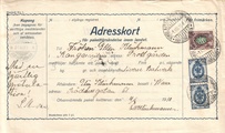 - Pakettikortti Nikolainkaupunki - Kangasniemi 1910 - Pakettikortti Nikolainkaupunki - Kangasniemi 1910