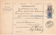 - Pakettikortti Nurmijärvi - Kangasniemi 1908 - Pakettikortti Nurmijärvi - Kangasniemi 1908