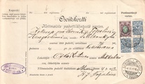 - Pakettikortti Mikkeli - Kangasniemi 1912 - Pakettikortti Mikkeli - Kangasniemi 1912