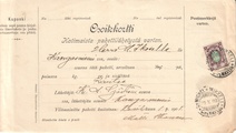 - Pakettikortti Mikkeli - Kangasniemi 1908 - Pakettikortti Mikkeli - Kangasniemi 1908