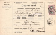 - Pakettikortti Malmi Helsinki - Kangasniemi 1917 - Pakettikortti Malmi Helsinki - Kangasniemi 1917