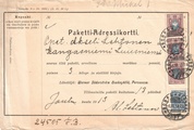 - Pakettikortti Porvoo - Kangasniemi 1913 - Pakettikortti Porvoo - Kangasniemi 1913