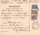 - Pakettikortti Helsinki - Kangasniemi 1917 - Pakettikortti Helsinki - Kangasniemi 1917