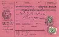 - Postiennakkokortti Nikolainkaupunki - Kangasniemi 1912 - Postiennakkokortti Nikolainkaupunki - Kangasniemi 1912