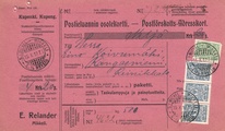 - Postiennakkokortti Mikkeli - Kangasniemi 1912 - Postiennakkokortti Mikkeli - Kangasniemi 1912