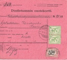 - Postiennakkokortti Jyväskylä - Keuruu 1925 - Postiennakkokortti Jyväskylä - Keuruu 1925