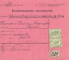 - Postiennakkokortti Jyväskylä - Keuruu 1925 - Postiennakkokortti Jyväskylä - Keuruu 1925