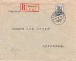 Suomi 1927 - R-Kuori Hinnerjoki 31.III.29 - Rauma - Kokemäki - Saarisen malli 3mk sininen/musta hammaste B Suomi 1927 - R-Kuori Hinnerjoki 31.III.29 - Rauma - Kokemäki - Saarisen malli 3mk sininen/musta hammaste B
