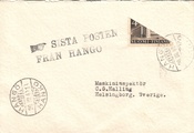 Suomi 1940 - Kuori Sista posten från hangö puolite 20.III.40 Suomi 1940 - Kuori Sista posten från hangö puolite 20.III.40