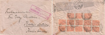 Suomi 1911 - Kuori Lappenranta 18.IV.15 - Turku Kotkamerkit M11 2p Suomi 1911 - Kuori Lappenranta 18.IV.15 - Turku Kotkamerkit M11 2p