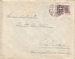 Suomi 1934 - Kuori Helsinki 8.V.34 | Punainen Risti 1934 2mk+20p Stålhandske Suomi 1934 - Kuori Helsinki 8.V.34 | Punainen Risti 1934 2mk+20p Stålhandske