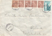 Suomi 1955 - Kuori Perho 5.12.55 - Helsinki | 5x M54 1mk + Porkkalan majkka Suomi 1955 - Kuori Perho 5.12.55 - Helsinki | 5x M54 1mk + Porkkalan majkka