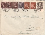 Suomi 1935 - Kuori Haapamäki 15.V.35 - Helsinki | 3x5p+10p+2x 25p PR 1935 Calonius Suomi 1935 - Kuori Haapamäki 15.V.35 - Helsinki | 3x5p+10p+2x 25p PR 1935 Calonius