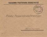 Suomi 1920 - Kuori Kajana 30.I.20 - Helsinki| 50p