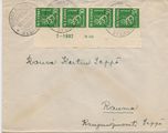 Suomi 1937 - Kuori Suomenlinna 12.XI.37 - Rauma 13.XI.37 | 4x 50p