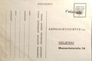 Suomi - Padankoski postipysäkkileima tilauskortilla