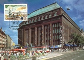 Suomi - Helsinki Stockmann kolmen sepän patsas postikortti Suomi - Helsinki Stockmann kolmen sepän patsas postikortti