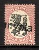 1917 - Coat of arms m17, 1mk red/black, Harvola or Tarvola