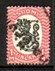 Finland 1917 - Coat of arms m17, 1mk red/black, Kauhajärvi