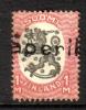 Suomi 1917 - m17, 1mk punainen/musta, pp. Laperila Suomi 1917 - m17, 1mk punainen/musta, pp. Laperila